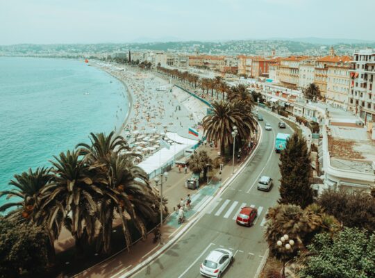 View of Nice's coast.