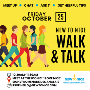 Walk & Talk 25 October 2024 New to Nice